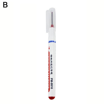 Daudzfunkcionālie marķieri ar garu galvu Vanna Kokapstrāde Dziļas zīmes Metāla pildspalvas Marķieris Caurumi Preces Stikls O0J3