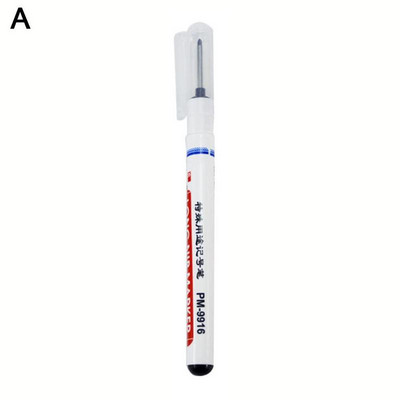 Daudzfunkcionālie marķieri ar garu galvu Vanna Kokapstrāde Dziļas zīmes Metāla pildspalvas Marķieris Caurumi Preces Stikls O0J3