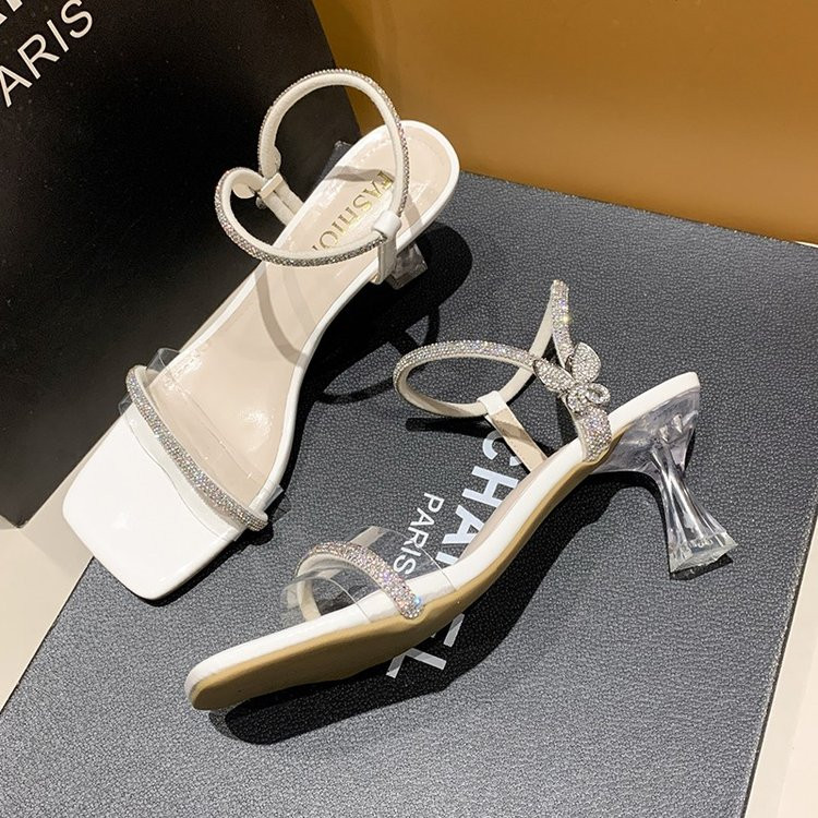 Πολυτελή κομψά γυναικεία ψηλοτάκουνα πέδιλα 2023 Γυναικεία σανδάλια μόδα Απλά εκατό επώνυμα ψηλοτάκουνα πέδιλα Γυναικεία παπούτσια