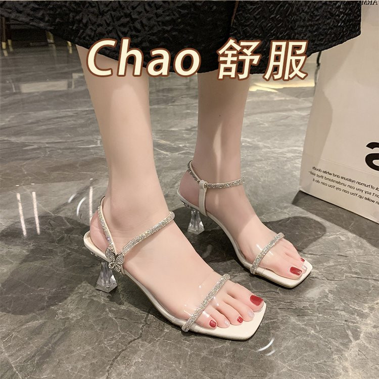 Πολυτελή κομψά γυναικεία ψηλοτάκουνα πέδιλα 2023 Γυναικεία σανδάλια μόδα Απλά εκατό επώνυμα ψηλοτάκουνα πέδιλα Γυναικεία παπούτσια