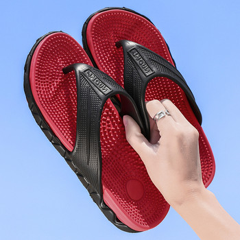Лятна мода Мъжки масажни чехли Голям размер Неплъзгащи се джапанки за мъже 2022 Най-новите плажни обувки Сандали