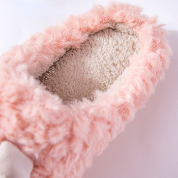 Οικιακά αφράτα παπούτσια Γυναικεία χειμωνιάτικα ζεστά χνούδια παντόφλες Cute Home Indoor Αντιολισθητικές Βαμβακερές Παντόφλες Teddy βελούδινες τσουλήθρες περιορισμού