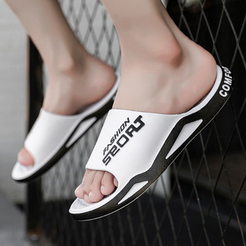 Платформени меки чехли Eva 2023 Нова мода Мъжки джапанки Унисекс домашни обувки Баня Неплъзгащи се пързалки Вътрешни сандали на открито
