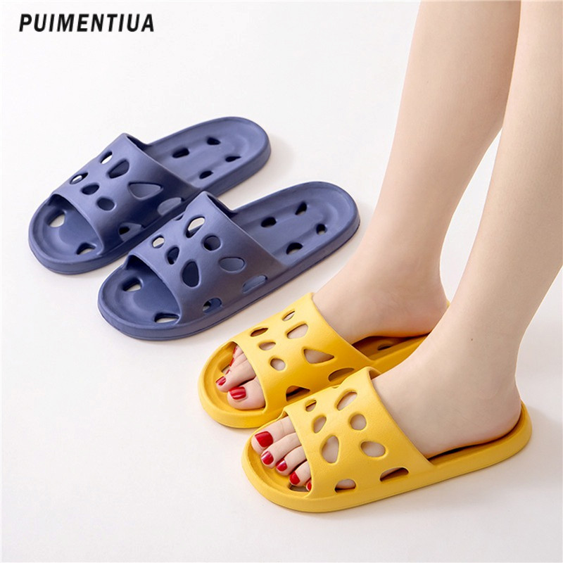 Papuci de casă pentru bărbați 2023, cuplu de vară, papuci de baie antiderapante pentru interior, sandale scobite, femei, bărbați, pantofi plati