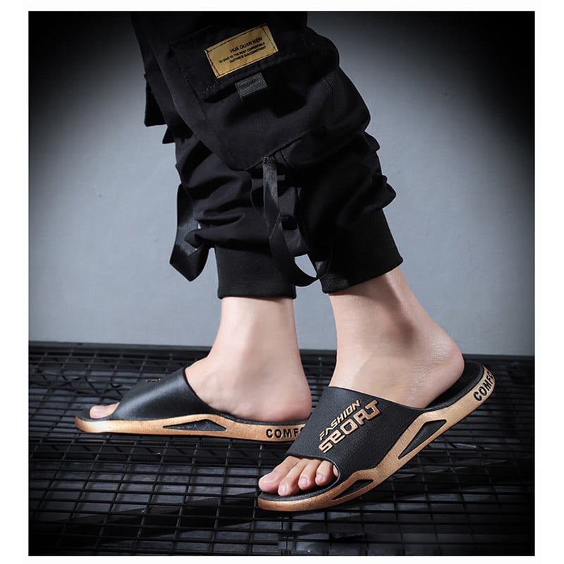 παντόφλες για άνδρες μόδας εξωτερικού χώρου Μαλακό πάτο Αντιολισθητικές λαστιχένιες παντόφλες ανδρικές καλοκαιρινές παντόφλες παραλίας Ανδρικά παπούτσια casual