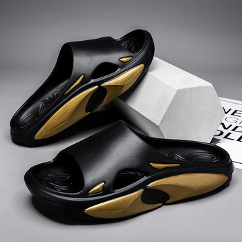 Мъжки чехли Плажни сандали Летни EVA меки плъзгачи 4 см платформа Открит плаж Ежедневни обувки Вътрешен мъжки сандал 2023 Джапанка