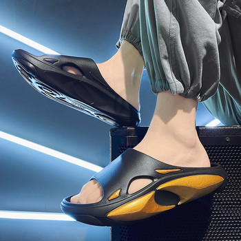 Мъжки чехли Плажни сандали Летни EVA меки плъзгачи 4 см платформа Открит плаж Ежедневни обувки Вътрешен мъжки сандал 2023 Джапанка