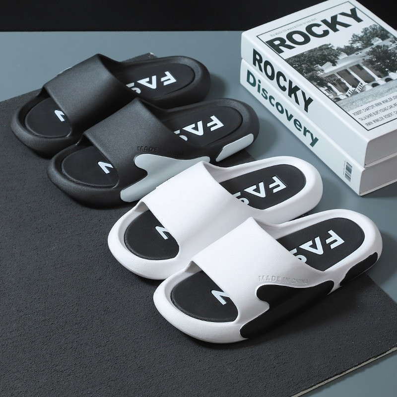 Suvised meeste sussid paksu platvormiga tähestikuga rannasandaalid libisemiskindlad lamedad vabaajajalatsid Naiste plätud sussid