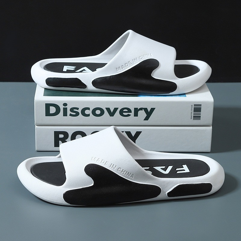 Suvised meeste sussid paksu platvormiga tähestikuga rannasandaalid libisemiskindlad lamedad vabaajajalatsid Naiste plätud sussid