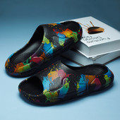 Brand Muške papuče Ljetne sandale za plažu 2022. Muške modne debele mekane papuče Ležerne cipele Muške neklizajuće udobnosti za zatvorene