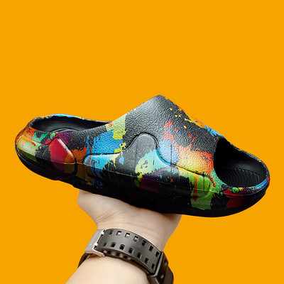 Brand Muške papuče Ljetne sandale za plažu 2022. Muške modne debele mekane papuče Ležerne cipele Muške neklizajuće udobnosti za zatvorene