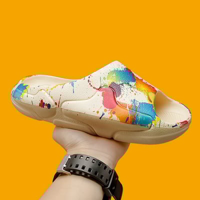 Brand Muške papuče Ljetne sandale za plažu 2022. Muške modne debele mekane papuče Ležerne cipele Muške neklizajuće udobnosti za zatvorene