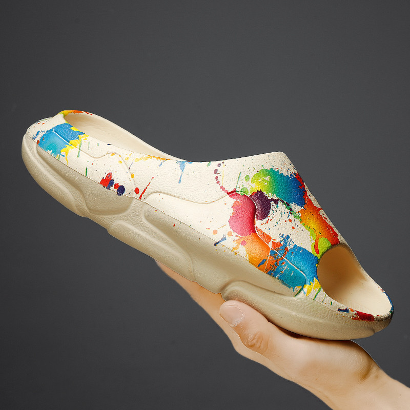 Brand Muške papuče Ljetne sandale za plažu 2022. Muške modne debele mekane papuče Ležerne cipele Muške neklizajuće udobnosti za zatvorene