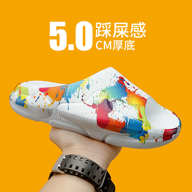 Brand Muške papuče Ljetne sandale za plažu 2022. Muške modne debele mekane papuče Ležerne cipele Muške neklizajuće udobnosti za zatvorene