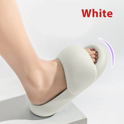 New Trend Γυναικείες σαγιονάρες με χοντρό κάτω μέρος Παντόφλες σαγιονάρες πολυτελείας ανδρικές παντόφλες μπάνιου Ζευγάρι μαλακή σόλα Flat Home Slides