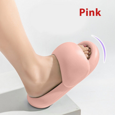 New Trend Γυναικείες σαγιονάρες με χοντρό κάτω μέρος Παντόφλες σαγιονάρες πολυτελείας ανδρικές παντόφλες μπάνιου Ζευγάρι μαλακή σόλα Flat Home Slides