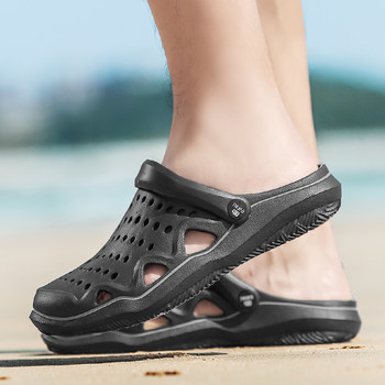 QUAOAR Мъжки бързосъхнещи летни плажни чехли Плоски дишащи външни сандали Мъжки обувки нови летни сандали 2022 Мъжки чехли