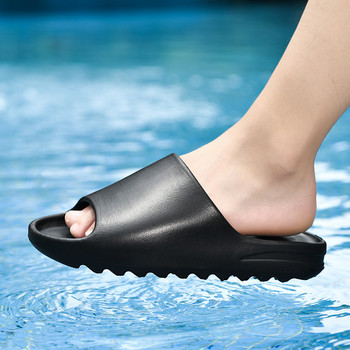 Летни мъжки чехли Масажни сабо Външни градински обувки Плажни чехли Мъжки EVA бързосъхнещи вътрешни домашни чехли Пързалки за баня 46