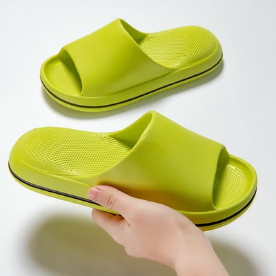 Ljetne papuče Muške ženske modne sandale za zatvorene vanjske tobogane protiv klizanja Muške kućne cipele Japanke s debelim potplatom Tobogane za plažu