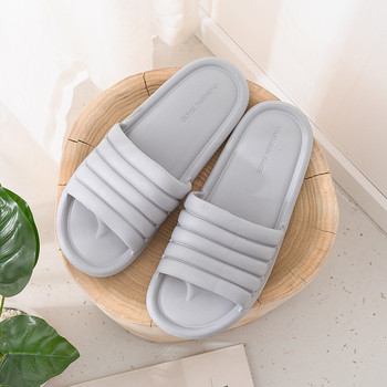 Мъжки домашни чехли Летни вътрешни неплъзгащи се чехли за баня Сандали Хотелски плътни мъжки джапанки Обувки на равна подметка Zapatos Hombre