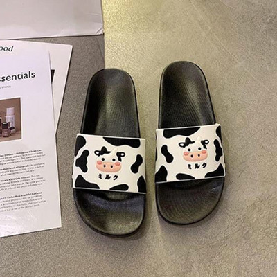 Papuče Ženske slatke papuče s crtanim psima Ženske cipele Ženske modne tobogane za plažu Ravne pete Japanke Kućne tobogane Cipele Sandalias Mujer