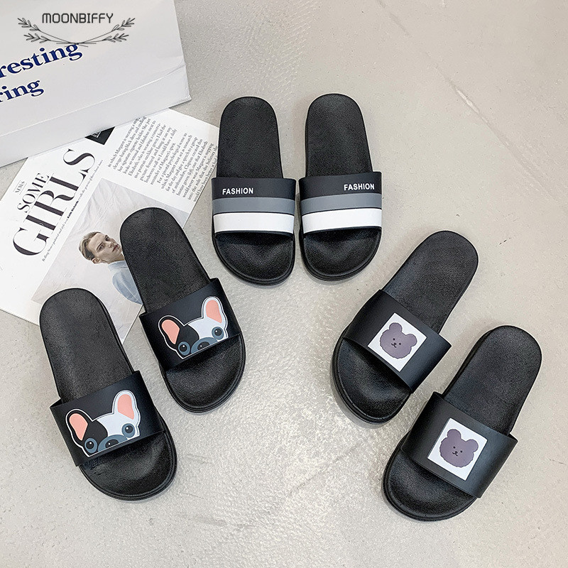 Papuče Ženske slatke papuče s crtanim psima Ženske cipele Ženske modne tobogane za plažu Ravne pete Japanke Kućne tobogane Cipele Sandalias Mujer