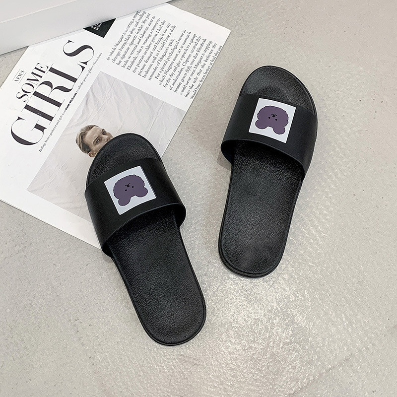 Papuče Ženske slatke papuče s crtanim psima Ženske cipele Ženske modne tobogane za plažu Ravne pete Japanke Kućne tobogane Cipele Sandalias Mujer