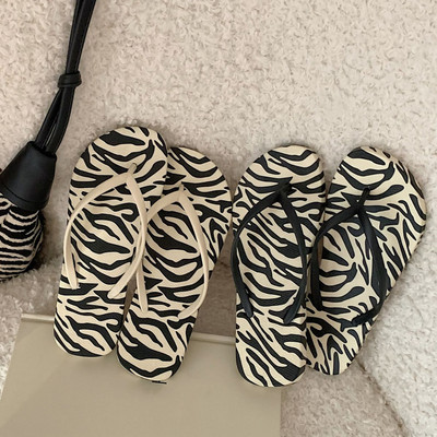 Zebra Stripes Γυναικείες καλοκαιρινές παντόφλες σαγιονάρες Home Γυναικεία σανδάλια Γυναικεία σαγιονάρες Cloud Slipper Flat παπούτσια Fashion Flop παραλίας