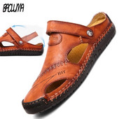 Suvised meeste sandaalid Meeste nahast sandaalid Klassikalised Rooma sandaalid Sussid Pehmed Välistossud Rannakummist Meeste Matkasandaalid