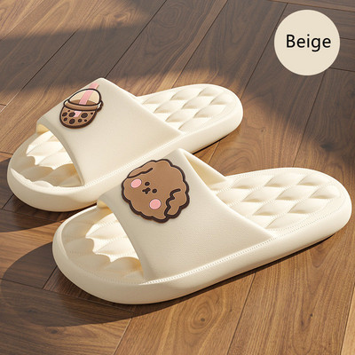 Nove ljetne EVA papuče Ženske slatke sandale za plažu Crtane debele platforme Kućne neklizajuće klizače Japanke Meke vanjske cipele