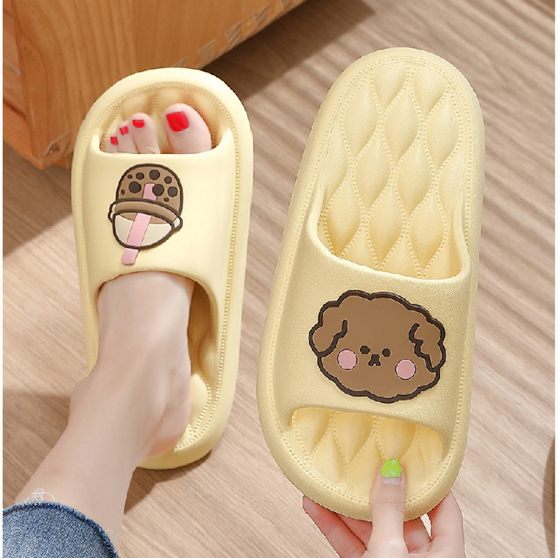 Nove ljetne EVA papuče Ženske slatke sandale za plažu Crtane debele platforme Kućne neklizajuće klizače Japanke Meke vanjske cipele