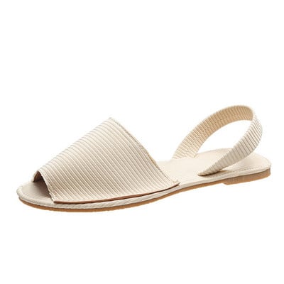 Női szandálok, 2022 nyári halszandálok, lapos női cipők könnyű, alkalmi hátpánt Női strandszandáli kényelem