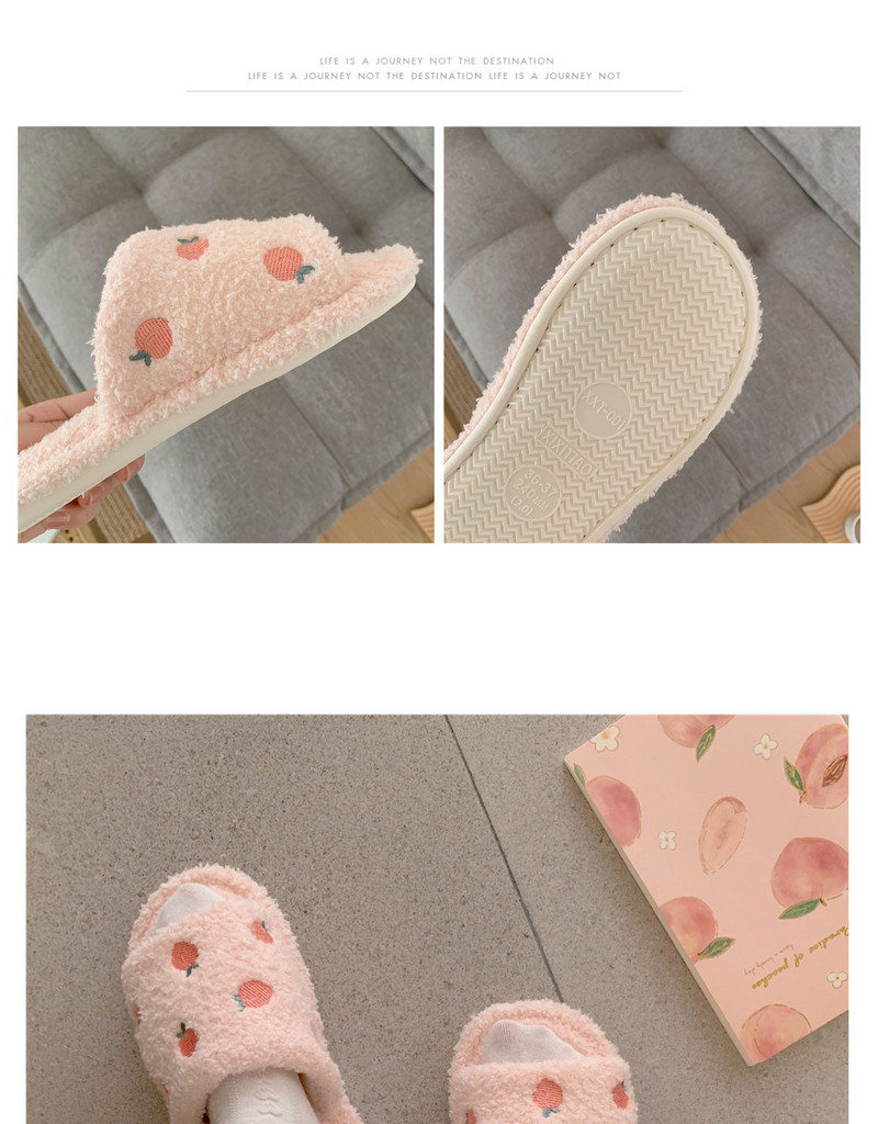 Papuci de casă de pluș pentru femei, papuci de casă drăguț pentru fată ventriculară, din bumbac, la modă, papuci de blană pentru podea caldă, de toamnă și iarnă