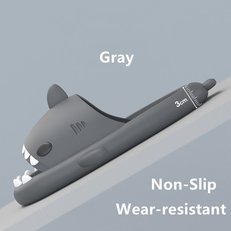 Jaunas vasaras Sieviešu haizivju čības Sandales Vīriešiem Mājas Pretslīdes Flip Flops Modes EVA Pāris Āra Apavi Iekštelpu Funny Čības