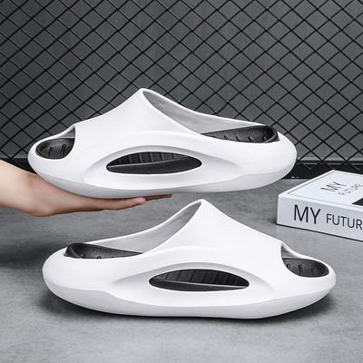 Лятно улично облекло Мъжки чехли 2023 г. Нови дамски домашни чехли Вътрешна баня Неплъзгащи се чехли за двойка Луксозни спортни сандали