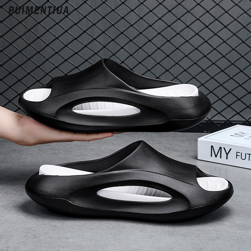 Лятно улично облекло Мъжки чехли 2023 г. Нови дамски домашни чехли Вътрешна баня Неплъзгащи се чехли за двойка Луксозни спортни сандали