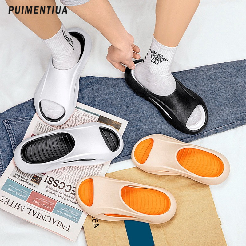 Лятно улично облекло Мъжки чехли 2023 г. Нови дамски домашни чехли Вътрешна баня Неплъзгащи се чехли за двойка Луксозни спортни сандали