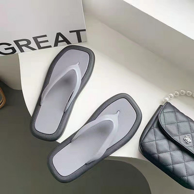 Moteriškos keturkampės šlepetės Madingos paplūdimio šlepetės Įprastos visų rungtynių RCJD-1