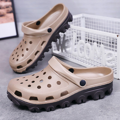 Vasariniai guminiai sandalai Vyriški klumpės Sodo batai Dydis 49 50 51 52 53 Zuecos Hombre Cholas Man Clog Paplūdimio batai Didelė plati pėda