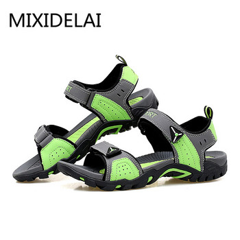 MIXIDELAI Outdoor Fashion Ανδρικά Σανδάλια Καλοκαιρινά Ανδρικά Παπούτσια Casual Παπούτσια Αναπνεύσιμα πέδιλα παραλίας Sapatos Masculinos Plus Size 35-46