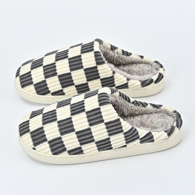 Nove zimske muške ženske papuče, tople plišane kućne ženske papuče, jesenske cipele za par, kućne ravne podnice, mekane vitke tobogane za spavaću sobu