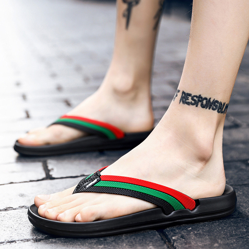 Ljetne muške papuče 2023. Nova moda Ležerne prozračne papuče Svestrane ultra lagane muške papuče u obliku riblje kosti otporne na habanje