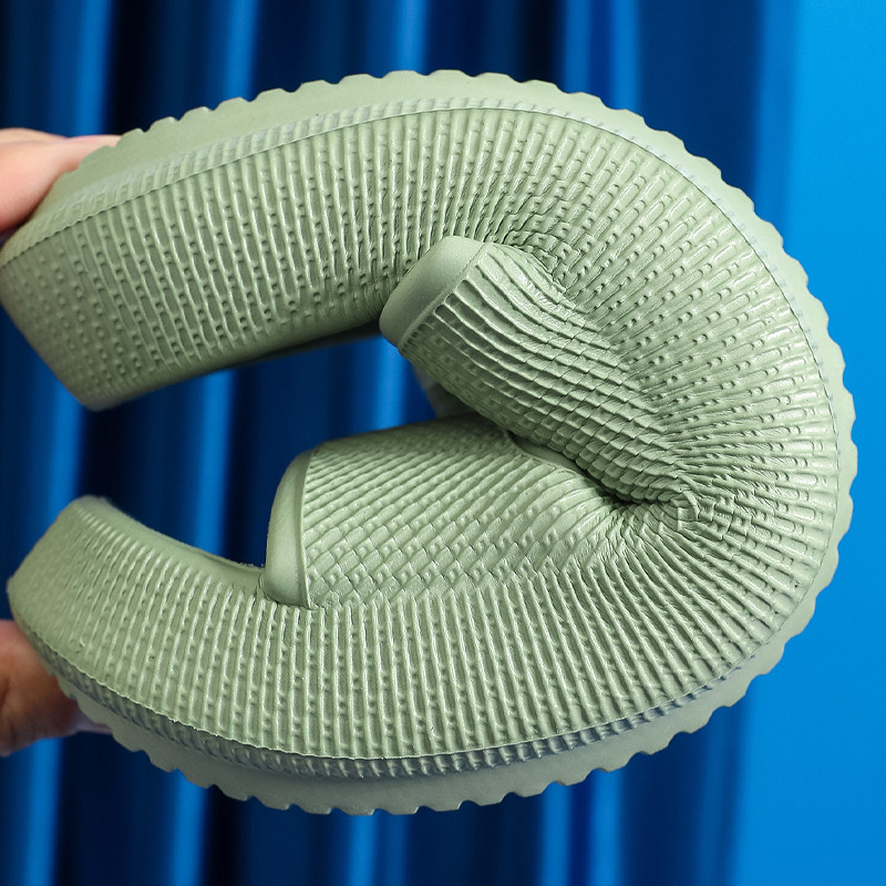 2023 Νέες ρυθμιζόμενες παντόφλες Παντόφλες με χοντρή σόλα με διπλή πόρπη για το σπίτι Αντιολισθητικές παντόφλες σύννεφα Γυναικείες εξωτερικές τσουλήθρες παραλίας