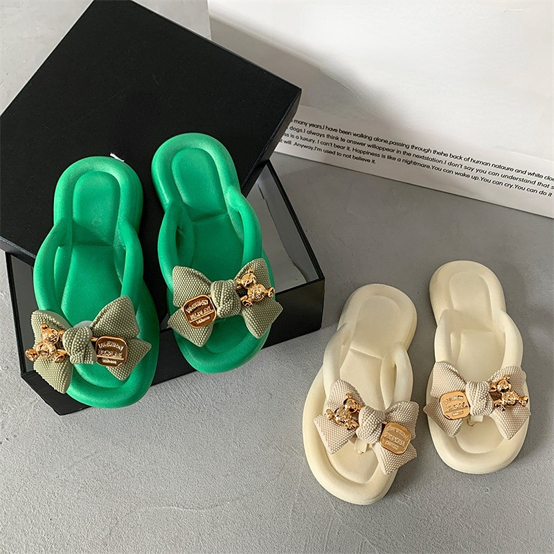 Sandale noi 2023, cu vârf deschis, cu fundă, talpă groasă, în aer liber, ocazional, pantofi de plajă, papuci cu țesut de pește, sandale mari pentru femei