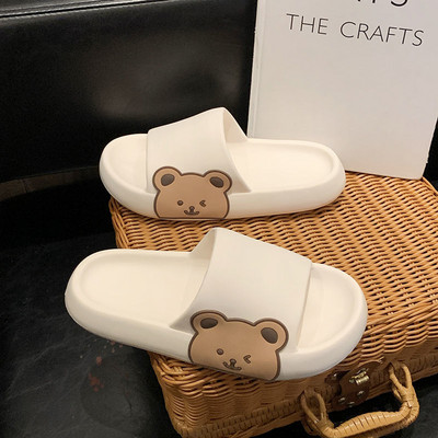 Papuci de vară, sandale, femei, bărbați, papuci de interior, anti-alunecare, moale, de uz casnic, cuplu, pantofi de desene animate, sandale de plajă, pantofi