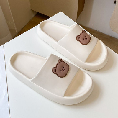 Papuci de vară, sandale, femei, bărbați, papuci de interior, anti-alunecare, moale, de uz casnic, cuplu, pantofi de desene animate, sandale de plajă, pantofi