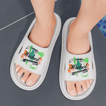 DR.EAGLE Мъжки пързалки Плажни летни сандали Удобни външни мъжки чехли Противохлъзгащи се тапички за баня Модни мъжки обувки