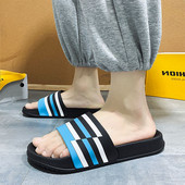 Ljetne muške papuče Meke udobne kućne tobogane Kupaonske papuče Cipele za slobodno vrijeme Vanjske klompe Sandale za plažu Japanke 45