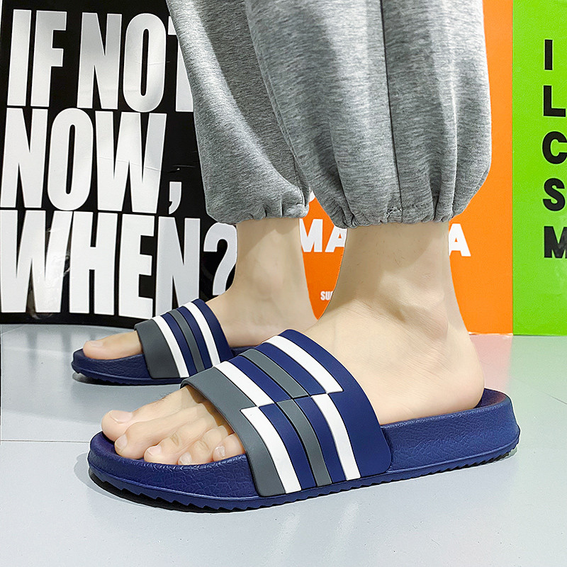 Ljetne muške papuče Meke udobne kućne tobogane Kupaonske papuče Cipele za slobodno vrijeme Vanjske klompe Sandale za plažu Japanke 45