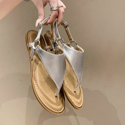 Női szandálok Retro Gladiator szabadidő alacsony sarkú irodai női cipők Női nyári divat Egyszerű szandálok felpattintható lábbal